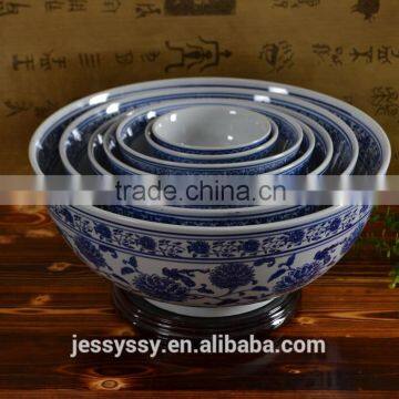 Turkish ceramic dinnerware blue painting bowl