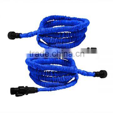 25FT Blue US 2 Layers Latex Expandable Hose & Extension Pipe Tube Garden Hose