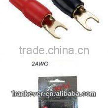 No-insulated Stainless Steel ring terminal 2AWG cable insulated ring terminal