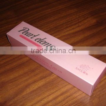 pink printed stamping paper cosmetic box