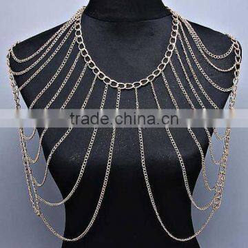 Multilayer Shoulder Chain Tassel Body Chain Jewelry