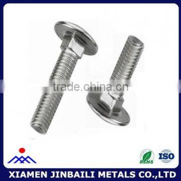 high quality 304 316 stainless carriage bolts