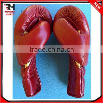 Genuine Leather Boxing Gloves, Cowhide Fight Gloves, Custom Logos Are Accepted