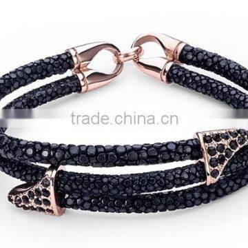 Cuff Bracelets or Bangles Bracelets Types, stingray leather women Bracelet