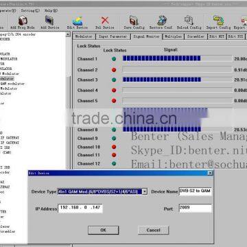 4in1 Satellite Dvb-s2 Dvb-c Transmodulator(DisEqc/22KHz,8*DVB-S/S2+4*ASI In,4 QAM RF Out) photo-6