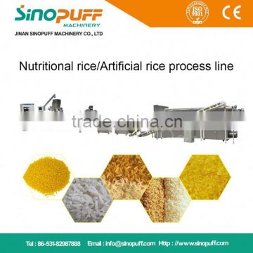 Nutritional Broken Rice Reused Making Machinery/Continuous Automatic Instant Rice Extruder