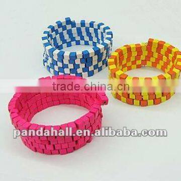 Cheap Wood Beads Wrap Bracelets 2014(BJEW-C186-M)