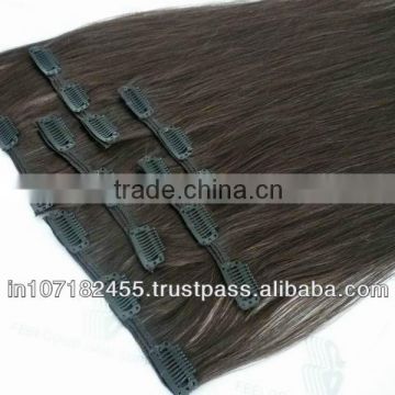 Human Hair Clip Extension in 9Pcs