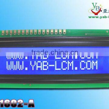 External size :80X36X12 mm character lcd module 16X2