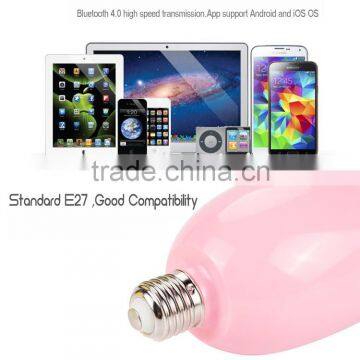 2015 New Best E27 Wireless Led Light Bluetooth Bulb Speaker With Mobile Phone App Remote Control