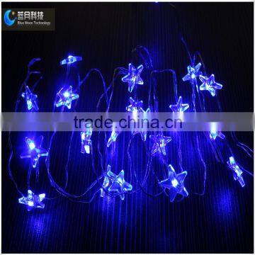 Five star globe string lights outdoor for holiday/ festival/ christmas decoration