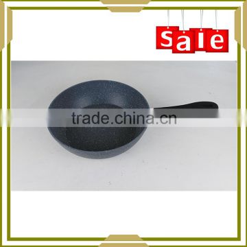 28CM forged non stick grey marble coating deep fry pan