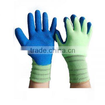 Latex Coated Crinkle Gloves Cut Resistant Working Glove