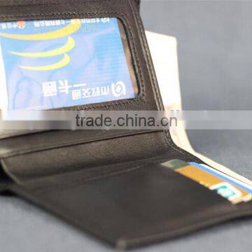 Short Wallet With Weatern Style,Two Folded Of Genuine Leather Wallet,Soft Leather
