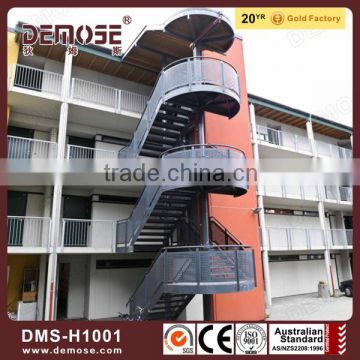 exterior commercial metal stairs / metal outdoor stairs