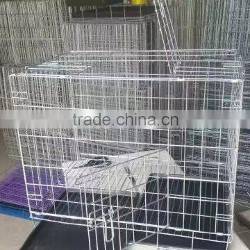 35" Export Low Price Black Color Metal Wire Folding Pet cage for dog cage