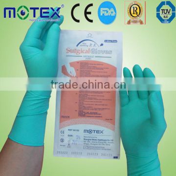 High quality Powder Free NBR Medical Surgery Gloves