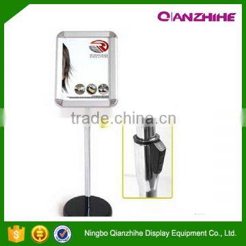 Aluminum Rotating Snap Frame Poster Stand Direction Display Standing