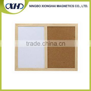 Wood Frame Magnetic Whiteboard And Cork Board Marker