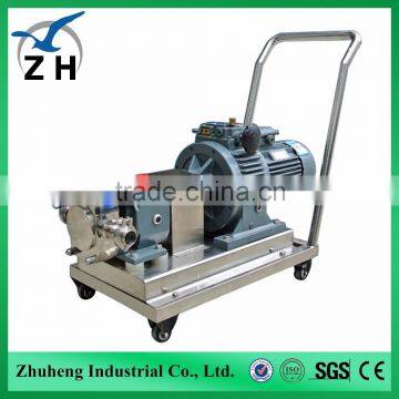 Hygienic milk homogenizer machine for sale with trolley