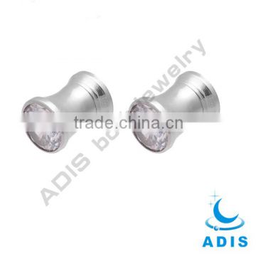 316L surgical steel internally threaded ear tunnel plugs cartilage