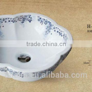 LELIN hand paint art ceramic basin LH019