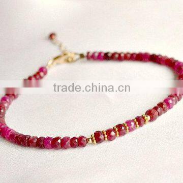 The Gopali Jewellers Ruby Beaded Bracelet Jewelry