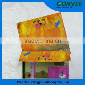 fashion design printing plastic PVC global travel passport visa cover