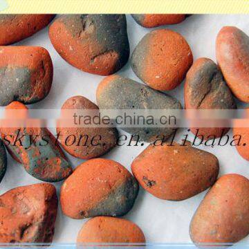 2014good quality red brick pebble stone