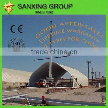 China Sanxing k q span Arch Roof Without Columns forming machinery