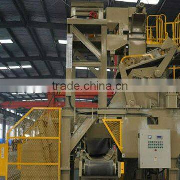 Continuous oscillating drum type-shotblasting/peening clean up machinery/equipment