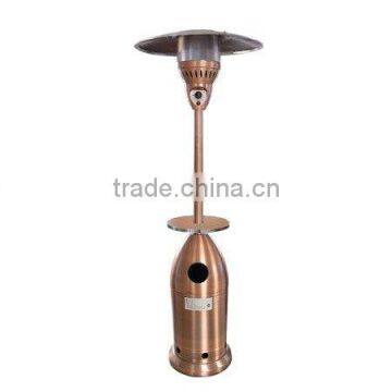 Stand-up bullet heater plated copper with table