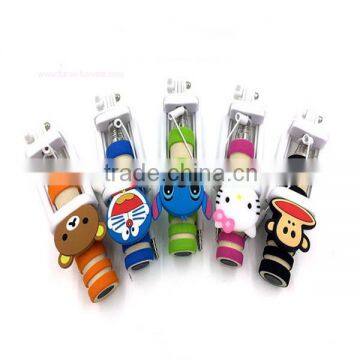 2015 Hot Sell Mini Wired All In One Selfie Stick Handheld Extendable Fold Selfie Stick Holder For Cell Phone photo-5