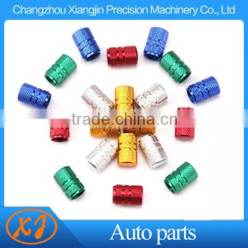 high quality cnc anodized refit aluminum car tire valve cap