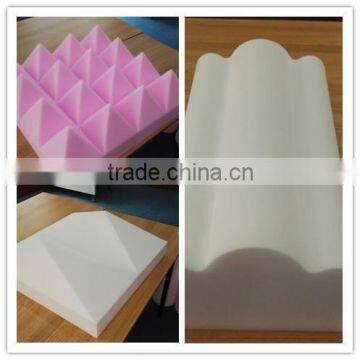 whole sale sound absorption fireproof white acoustic foam
