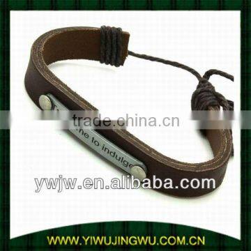 Take Time To Indulge Wristbands Leather Bracelet(JW-G2586)