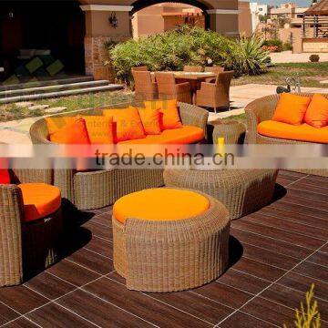 Evergreen Wicker Furniture - Rattan garden sofa with outdoor rattan material