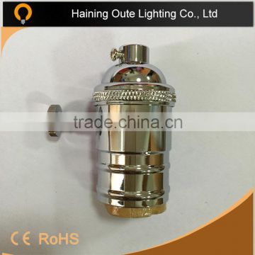 Light Accessories E26 E27 vintage socket /metal aluminum light cord set