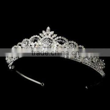 Crystal and Pearl Bridal Tiara crown