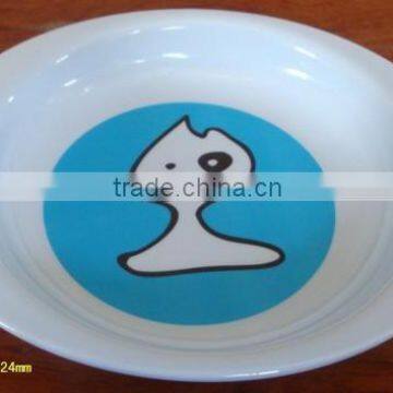 Melamine nice deign wholesale kids deep plate