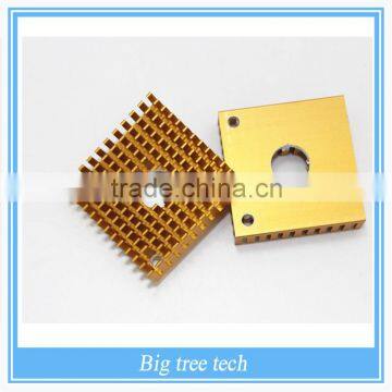 3D printer accessories 40 * 40 * 11 fin heat faster Makerbot mk7MK8 extruder Universal Gold J407