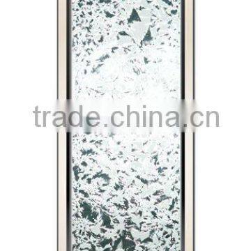 sandblasting and engraved tempered door glass panel