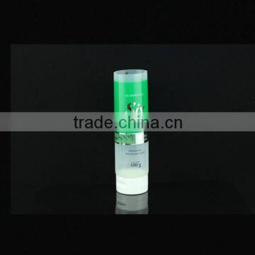 clear flip top cap silver hot stamping Plastic Cosmetic Tubes