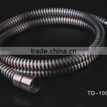 stainless steel double lock flexible metal shower hose