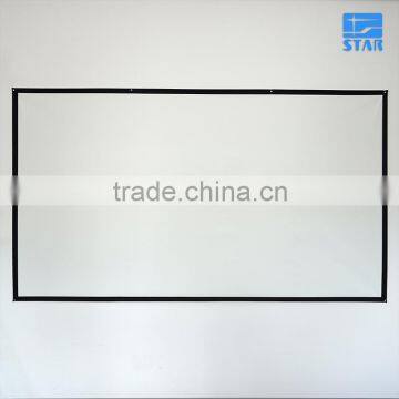 100 Inch HD Front Projection Screen With Black Border / Simple Roll up Projection Screen photo-6