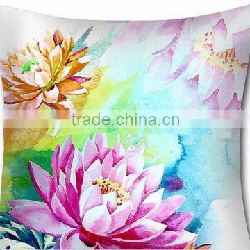 100% Cotton Linen Custom Printed Colorful Design Photo Print Cushion Cover photo-2