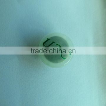 Metal transparent plastic garments button in stock