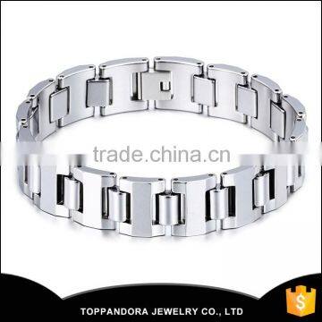 Brushed Style Men Bracelet Accessories 316L Stainless Steel Metal Bracelet