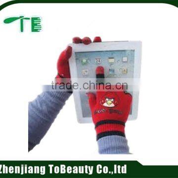 Conductive yarn gloves touch screen gloves