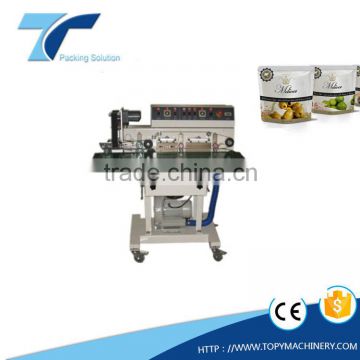 semi-automatic horizontal coder continuous band sealing machine